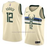 Maillot Milwaukee Bucks Jabari Parker #12 Ville 2018 Crema