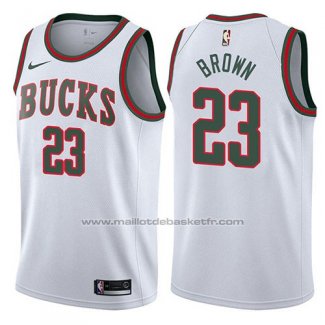 Maillot Milwaukee Bucks John Henson #23 Return To The Mecca Classic 2017-18 Blanc