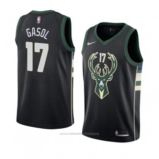 Maillot Milwaukee Bucks Pau Gasol #17 Statement 2018 Noir