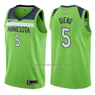 Maillot Minnesota Timberwolves Gorgui Dieng #5 Statement 2017-18 Vert