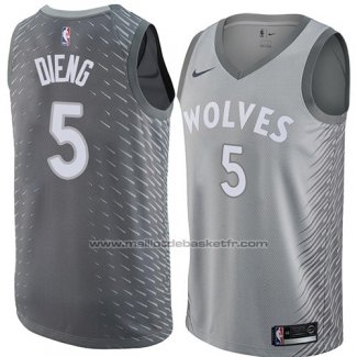 Maillot Minnesota Timberwolves Gorgui Dieng #5 Ville 2018 Gris