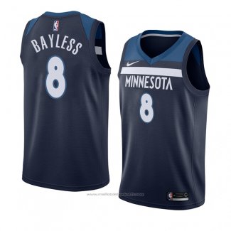 Maillot Minnesota Timberwolves Jerryd Bayless #8 Icon 2018 Bleu