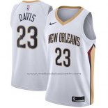 Maillot New Orleans Pelicans Anthony Davis #23 Association 2017-18 Blanc