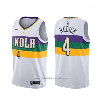 Maillot New Orleans Pelicans J.j. Rougeick #4 Ville Blanc