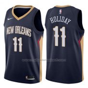 Maillot New Orleans Pelicans Jrue Holiday #11 Icon 2017-18 Bleu
