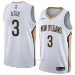 Maillot New Orleans Pelicans Omer Asik #3 Association 2018 Blanc