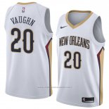 Maillot New Orleans Pelicans Rashad Vaughn #20 Association 2018 Blanc