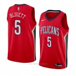 Maillot New Orleans Pelicans Trevon Bluiett #5 Statement 2017-18 Rouge