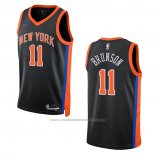 Maillot New York Knicks Jalen Brunson #11 Ville 2022-23 Noir