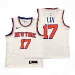 Maillot New York Knicks Jeremy Lin #17 Association Blanc