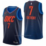 Maillot Oklahoma City Thunder Carmelo Anthony #7 Statement Bleu