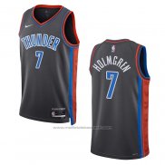 Maillot Oklahoma City Thunder Chet Holmgren #7 Ville 2022-23 Gris