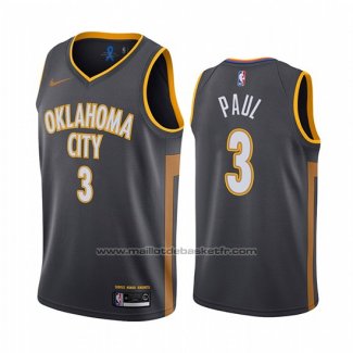 Maillot Oklahoma City Thunder Chris Paul #3 Ville Noir