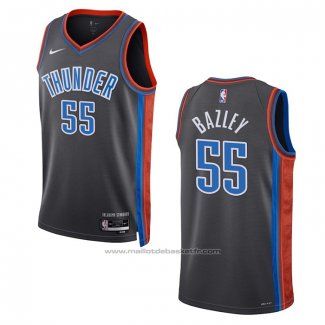 Maillot Oklahoma City Thunder Darius Bazley #55 Ville 2022-23 Gris