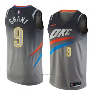 Maillot Oklahoma City Thunder Jerami Grant #9 Ville 2018 Gris