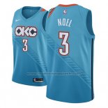 Maillot Oklahoma City Thunder Nerlens Noel #3 Ville 2018-19 Bleu