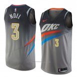 Maillot Oklahoma City Thunder Nerlens Noel #3 Ville 2018 Gris