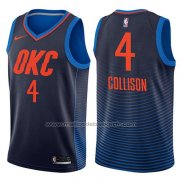 Maillot Oklahoma City Thunder Nick Collison #4 Statement 2017-18 Bleu