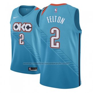 Maillot Oklahoma City Thunder Raymond Felton #2 Ville 2018-19 Bleu