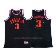 Maillot Philadelphia 76ers Allen Iverson #3 Retro 1964 Noir