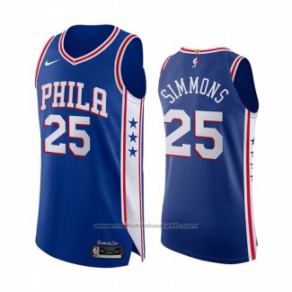 Maillot Philadelphia 76ers Joel Embiid #25 Icon Authentique Bleu