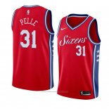 Maillot Philadelphia 76ers Norvel Pelle #31 Statement 2017-18 Rouge