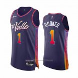 Maillot Phoenix Suns Devin Booker #1 Ville Authentique 2023-24 Volet