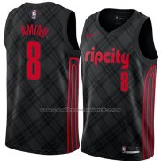 Maillot Portland Trail Blazers Al Farouq Aminu #8 Ville 2018 Noir