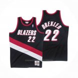 Maillot Portland Trail Blazers Clyde Drexler #22 Mitchell & Ness 1991-92 Noir