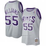 Maillot Sacramento Kings Jason Williams #55 Mitchell & Ness 2000-01 Gris