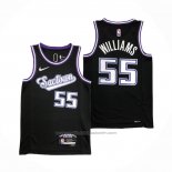 Maillot Sacramento Kings Jason Williams #55 Ville 2021-22 Noir