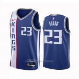 Maillot Sacramento Kings Keon Ellis #23 Ville 2023-24 Bleu