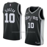 Maillot San Antonio Spurs Demar Derozan #10 Icon 2017-18 Noir