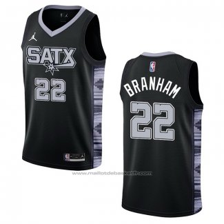 Maillot San Antonio Spurs Malaki Branham #22 Statement 2022-23 Noir