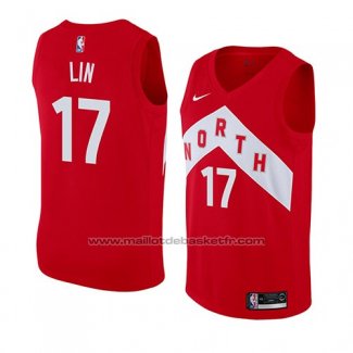 Maillot Toronto Raptors Jeremy Lin #17 Earned 2018-19 Rouge