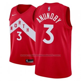 Maillot Toronto Raptors Og Anunoby #3 Earned 2018-19 Rouge