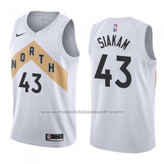 Maillot Toronto Raptors Pascal Siakam #43 Ville 2018 Blanc