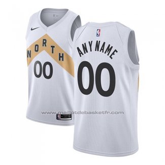 Maillot Toronto Raptors Personnalise Ville 2017-18 Blanc