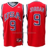 Maillot USA 1984 Michael Jordan #9 Rouge