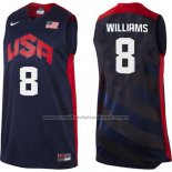 Maillot USA 2012 Deron Williams #8 Noir