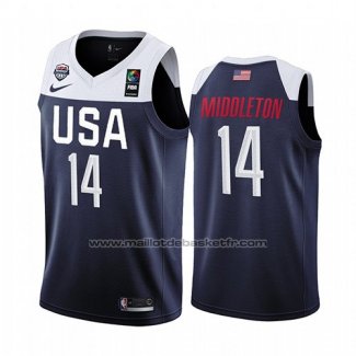 Maillot USA Khris Middleton 2019 FIBA Basketball World Cup Bleu