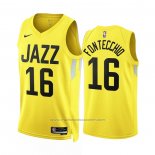 Maillot Utah Jazz Simone Fontecchio #16 Icon 2022-23 Jaune