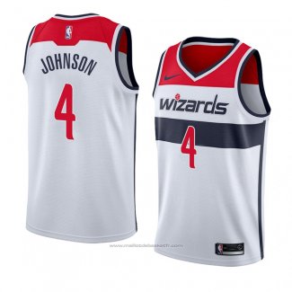 Maillot Washington Wizards Wesley Johnson #4 Association 2018 Blanc