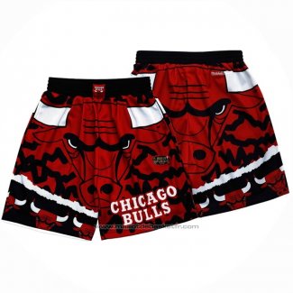 Short Chicago Bulls Mitchell & Ness Rouge Noir