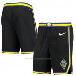 Short Golden State Warriors Ville Edition 2021-22 Noir