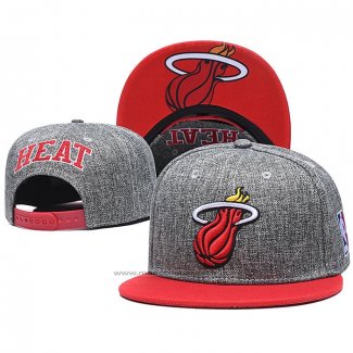 Casquette Miami Heat Gris Rouge