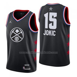 Maillot All Star 2019 Denver Nuggets Nikola Jokic #15 Noir