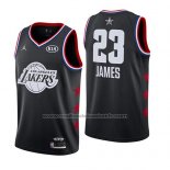 Maillot All Star 2019 Los Angeles Lakers Lebron James #23 Noir