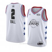 Maillot All Star 2019 Los Angeles Lakers Lonzo Ball #2 Blanc
