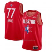 Maillot All Star 2020 Dallas Mavericks Luka Doncic #77 Rouge